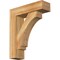 Ekena Millwork Imperial Block Rough Sawn Bracket w/ Offset Brace, Western Red Cedar, 6"W x 20"D x 24"H BKT0604X20X24IMP05RWR - alternate 1